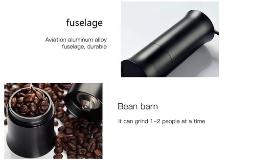 Manuelle tragbare Kaffeemühle Mini Kaffeebohnenmühle für den Heimgebrauch
