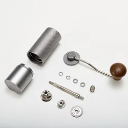 Edelstahl-Grat der Al-Legierungs-Körper-tragbarer kleiner Handmühlmanueller Kaffeemühle-420