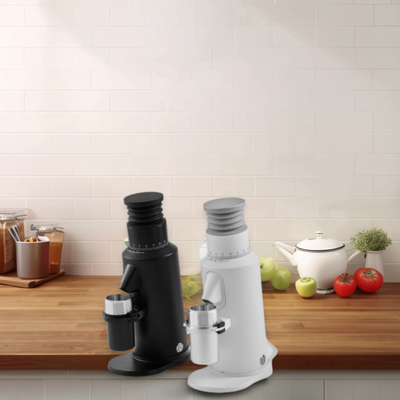 Nach Maß angelegte Spannung 64mm Flat Burr Espresso Bean Grinder 120g Kapazität